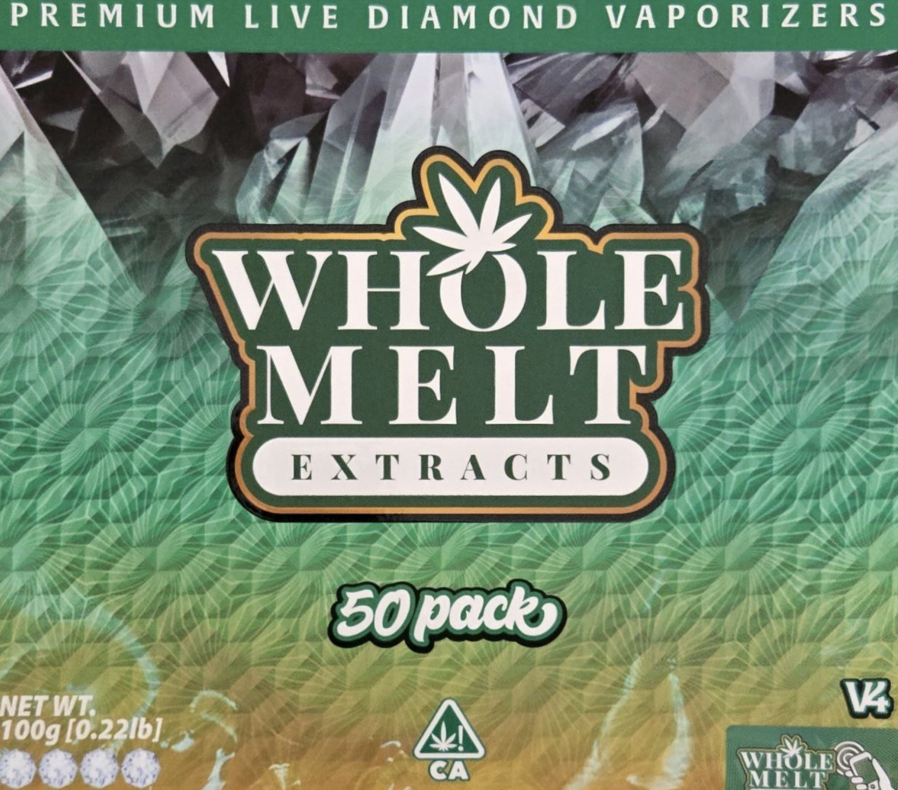 Premium Live Diamonds Vaporizers V4 Disposable (50 Pack) - whole melt extracts